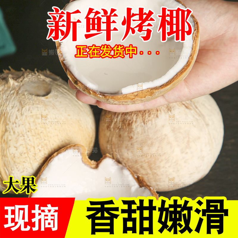 深底上的泰国进口烤椰