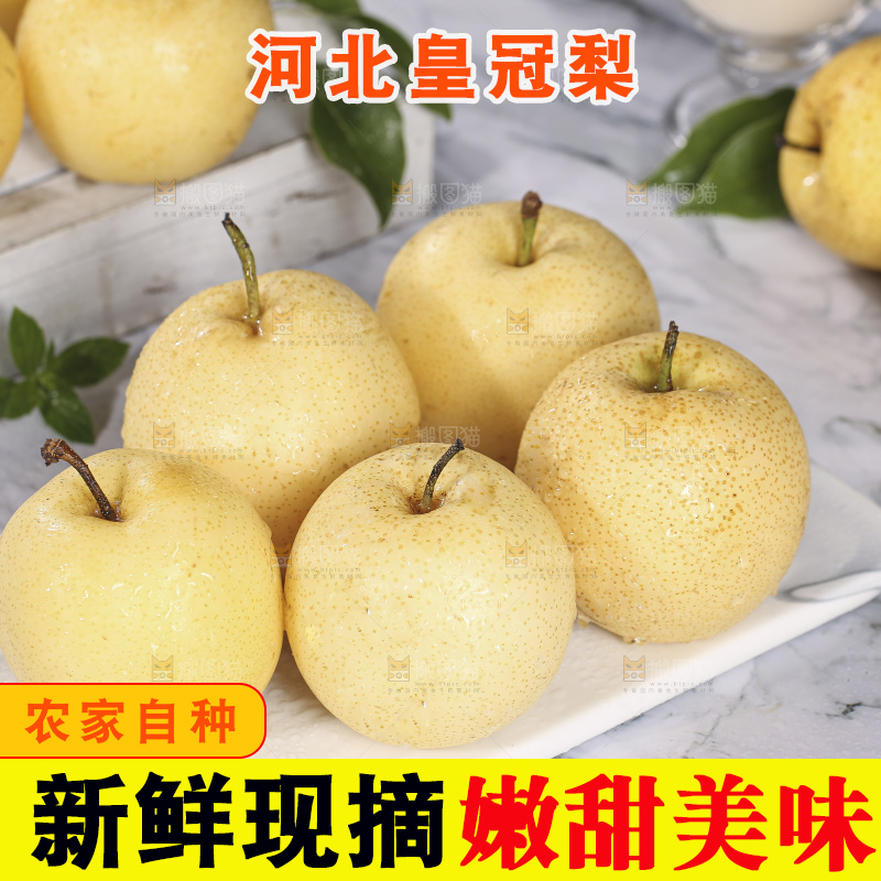 浅底上的皇冠梨