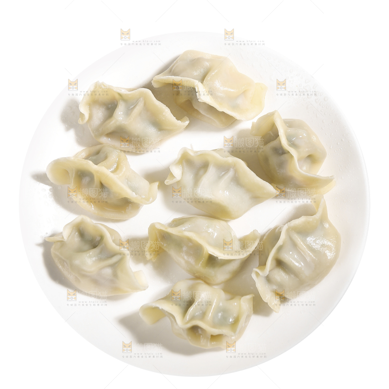 盘子里的手工水饺