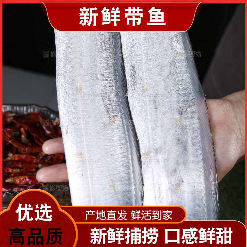深底新鲜带鱼
