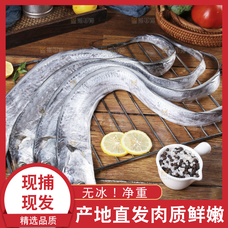 深底新鲜带鱼