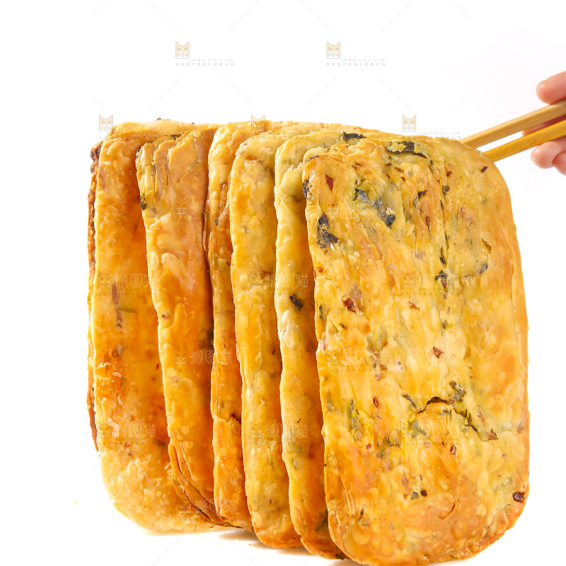 白底上的梅干菜锅盔