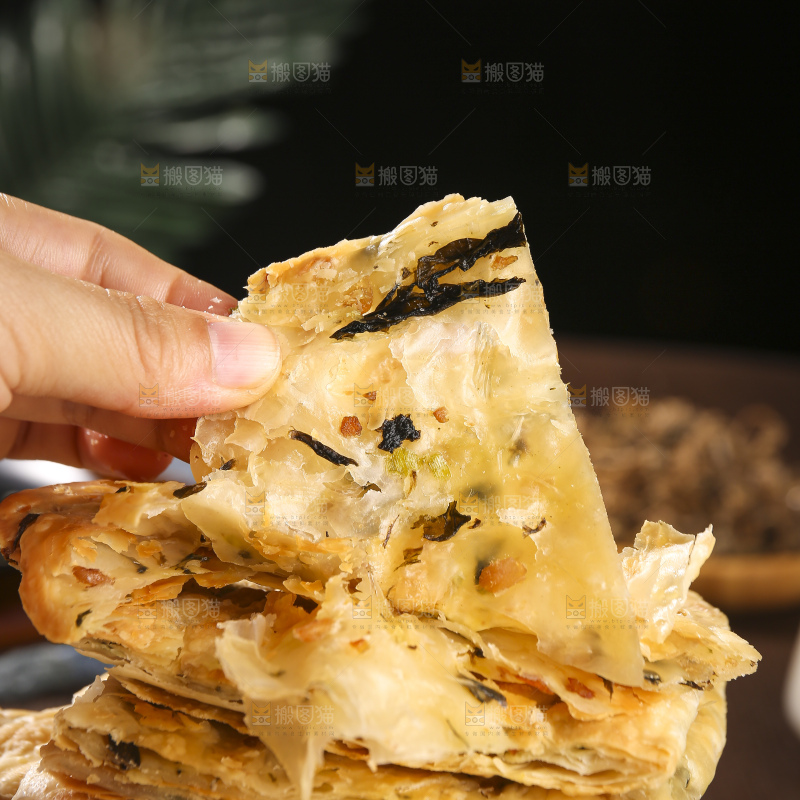 深底上的锅盔