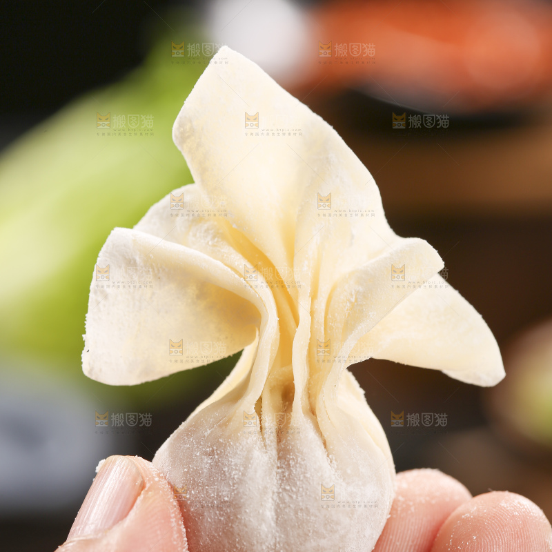 深底上的小金鱼馄饨