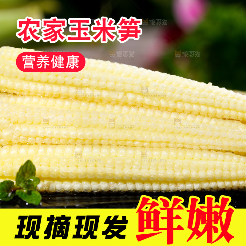 深底上的玉米笋