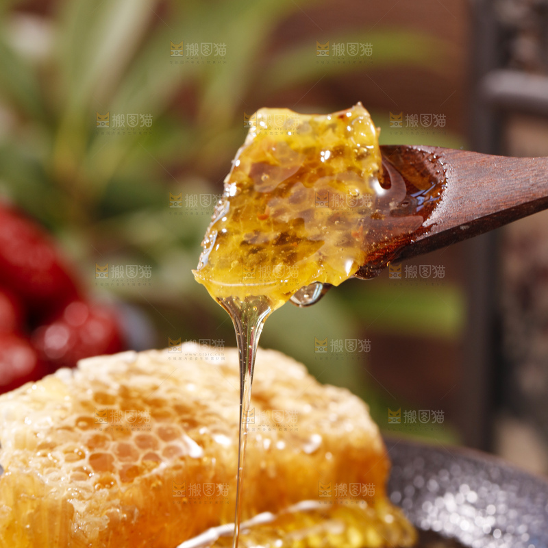 深底上的蜂巢蜜