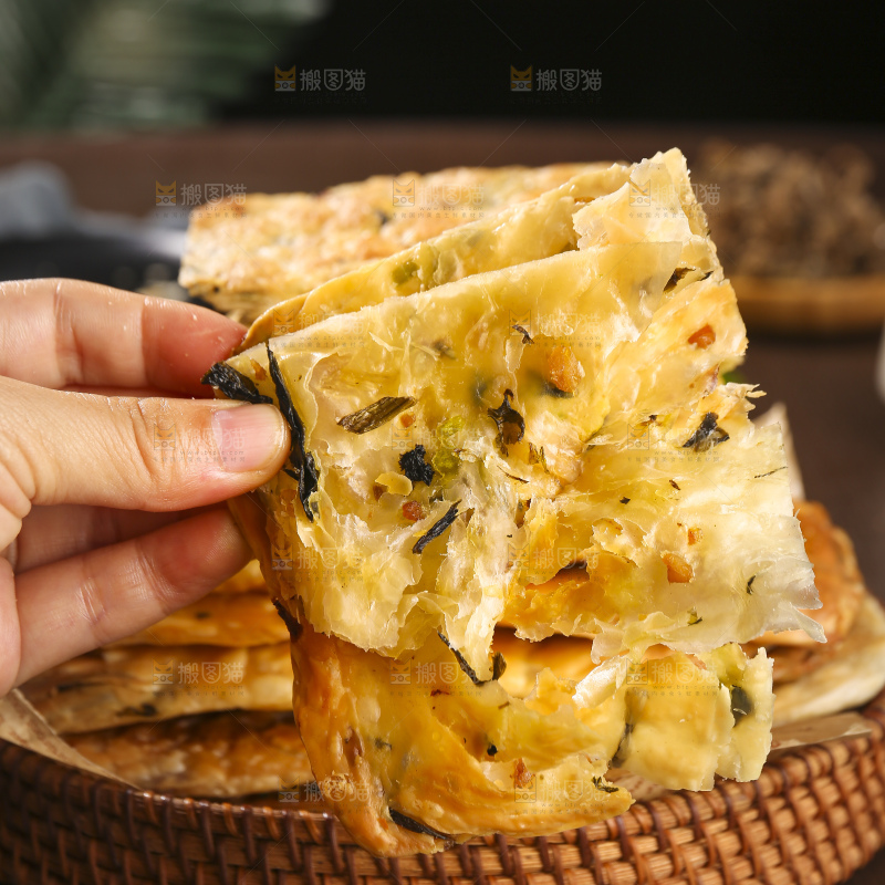 深底上的锅盔