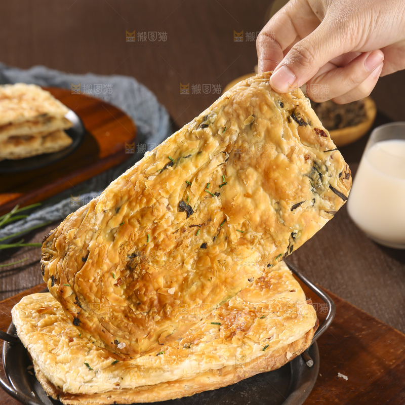 深底上的锅盔