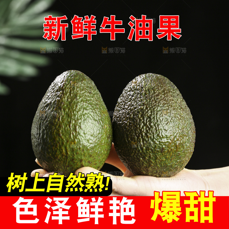 木底上的墨西哥牛油果