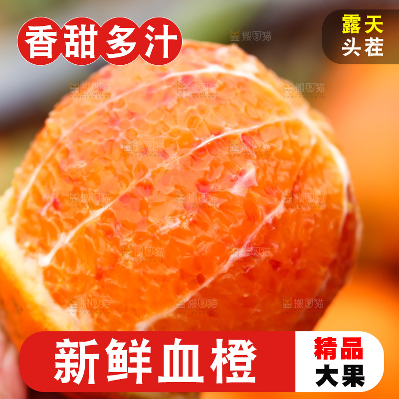 手里拿着赣南血橙
