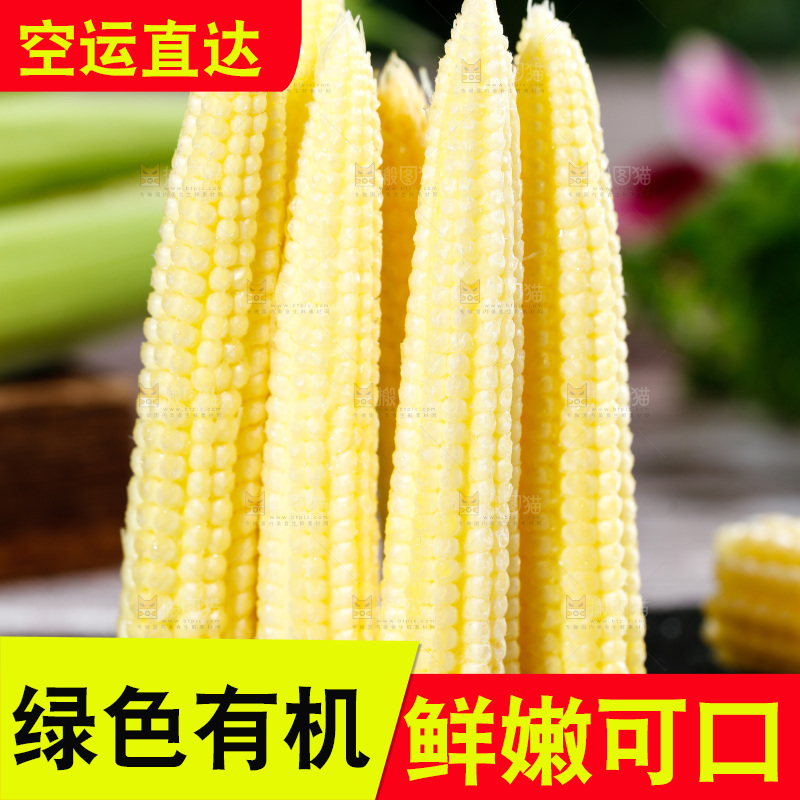 深底上的玉米笋