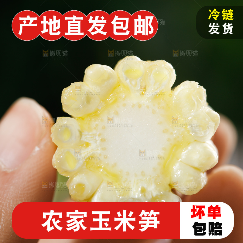 深底上的玉米笋