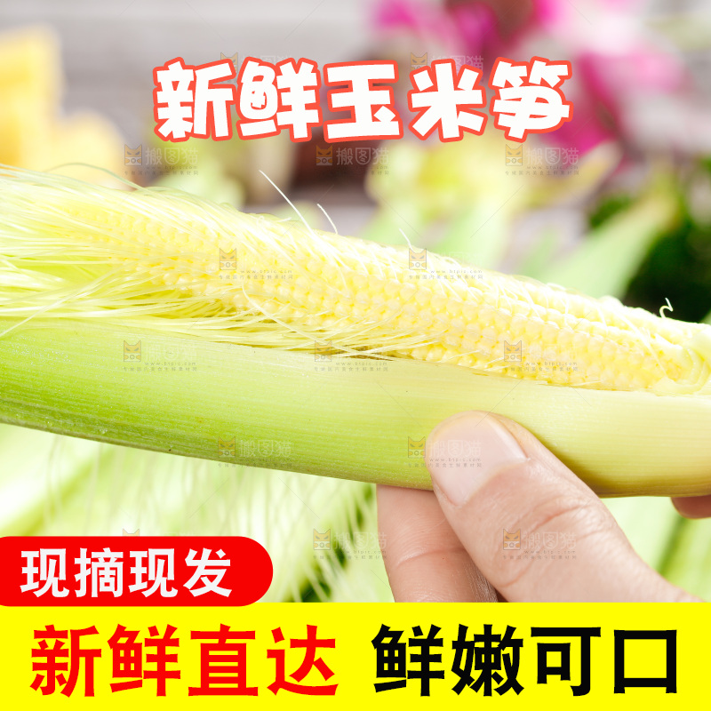 深底上的玉米笋