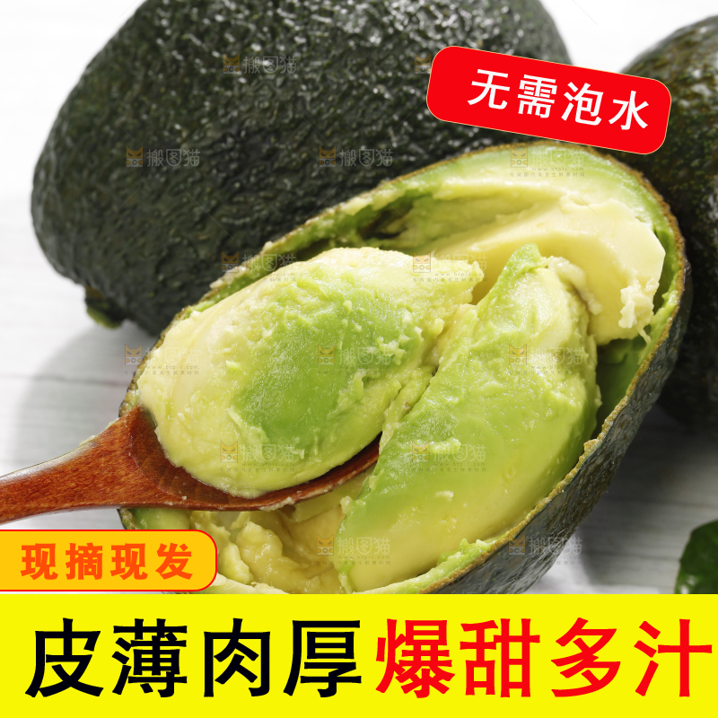 浅底上的巨无霸牛油果