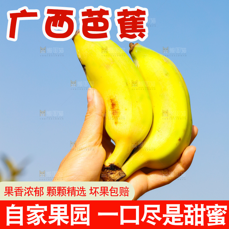 手里拿着广西芭蕉