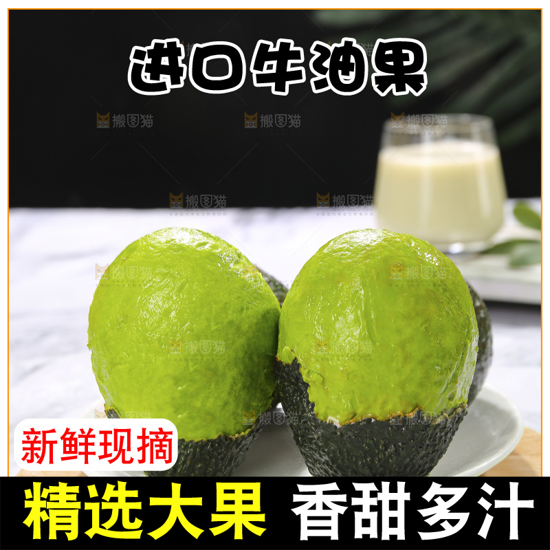 浅底上的巨无霸牛油果