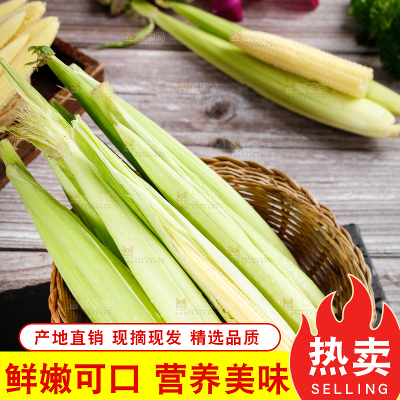 深底上的玉米笋