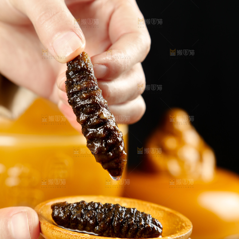 深底上的佛跳墙食材