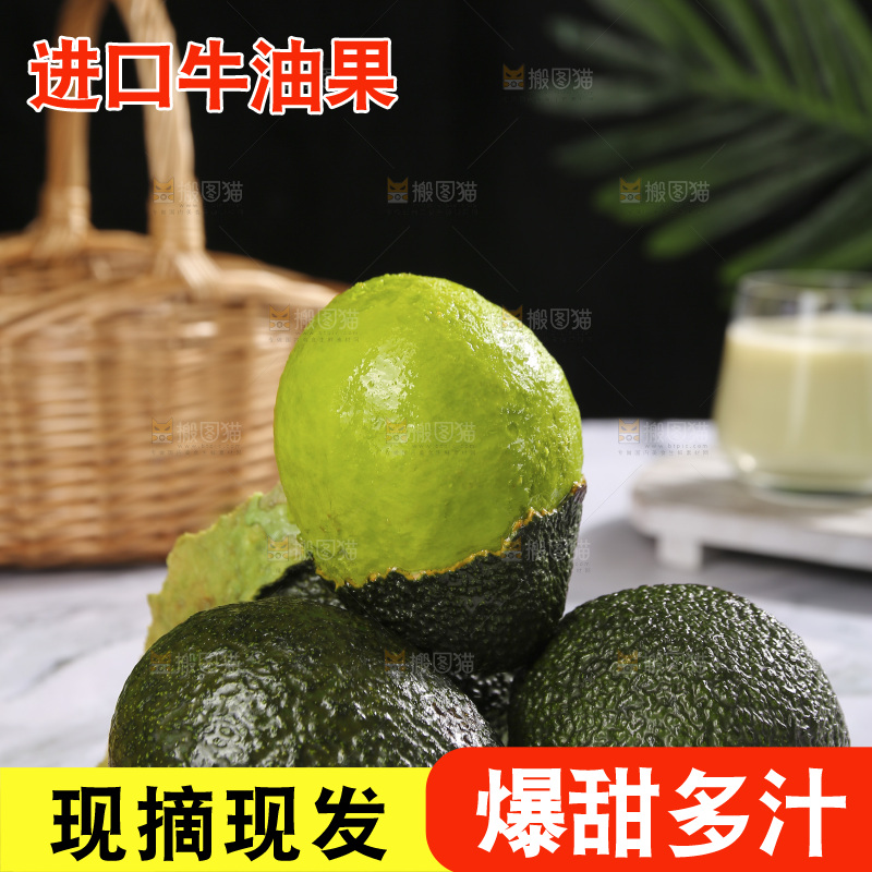 浅底上的巨无霸牛油果