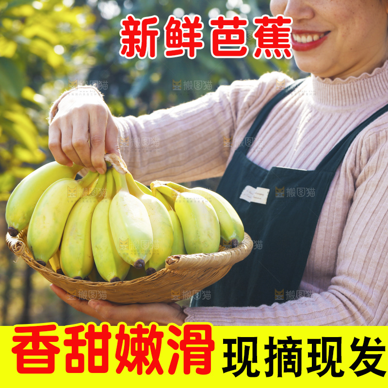 手里拿着广西芭蕉