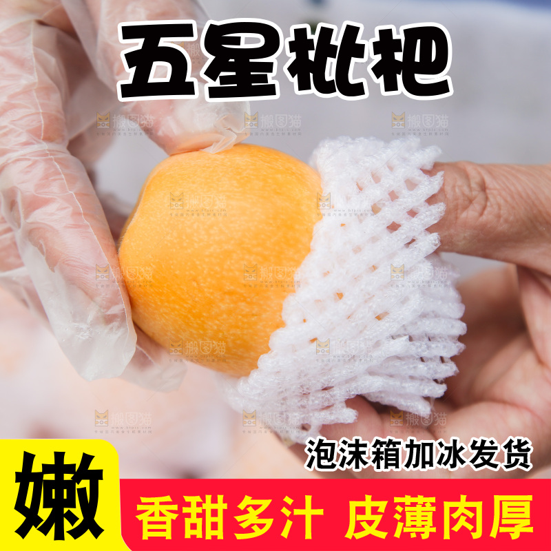 手里拿着米易西枇杷