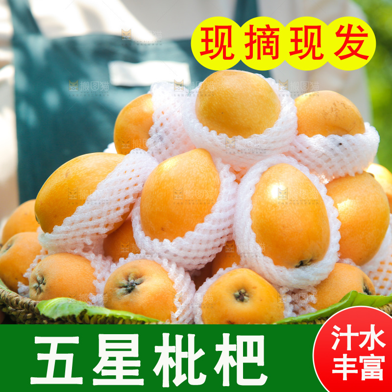 手里端着一篮大枇杷