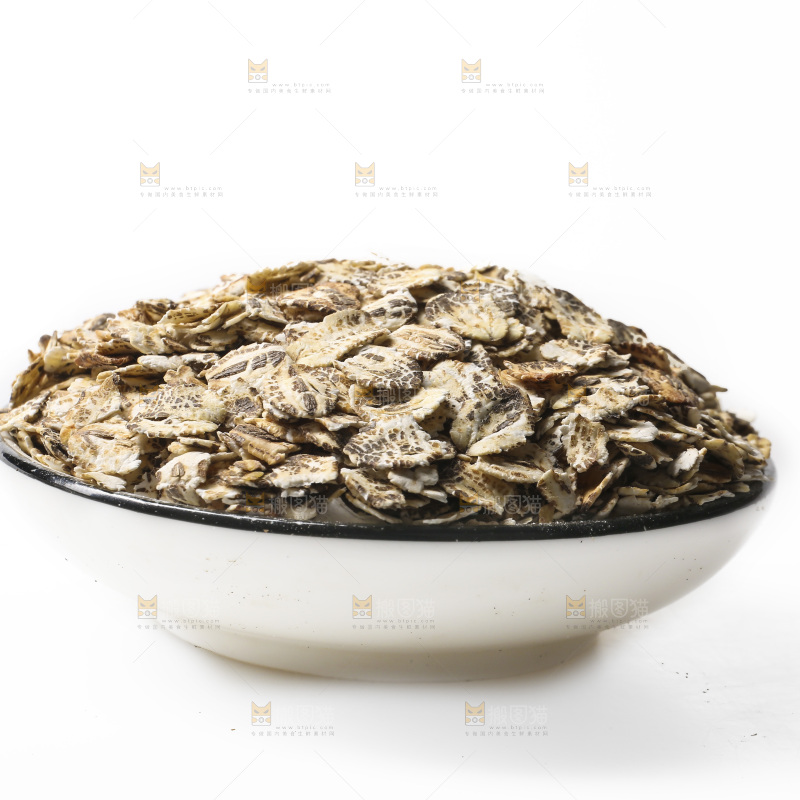 白底上的十谷燕麦片