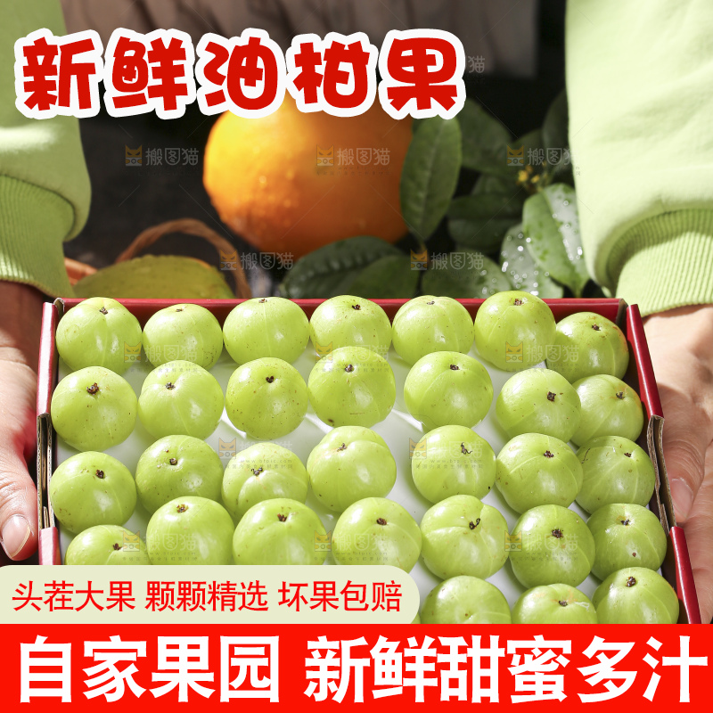 深底上的油甘果