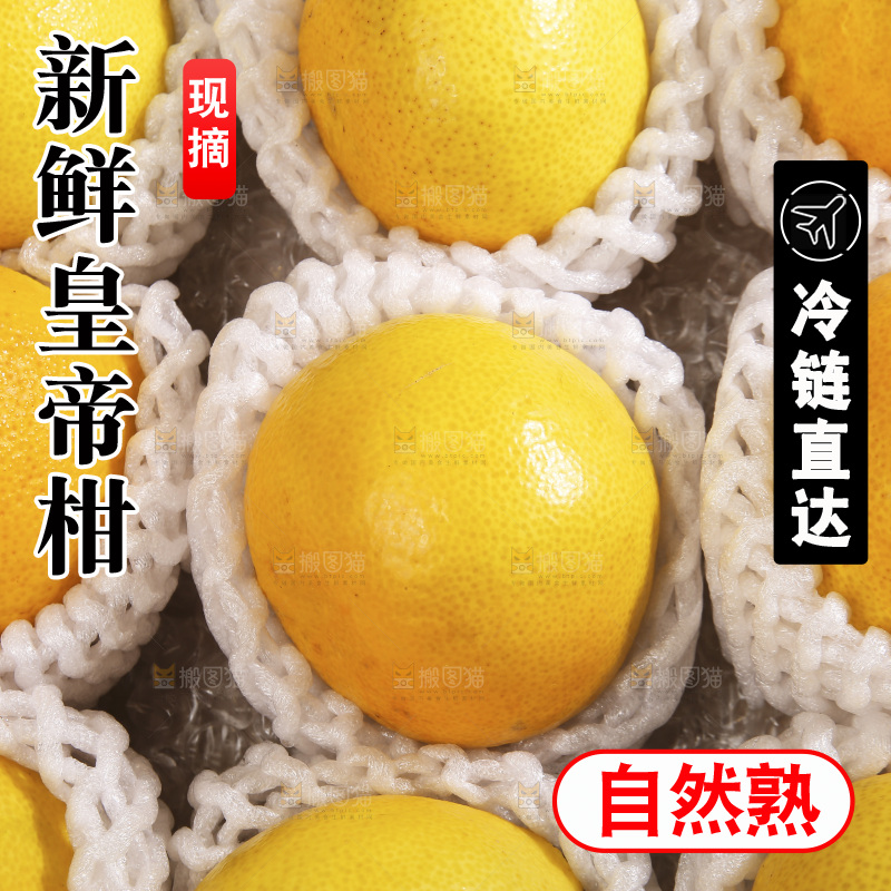 白底上的皇帝柑