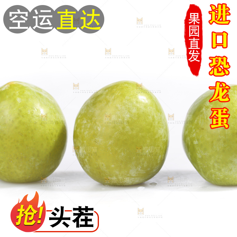 白底上放着新鲜恐龙蛋
