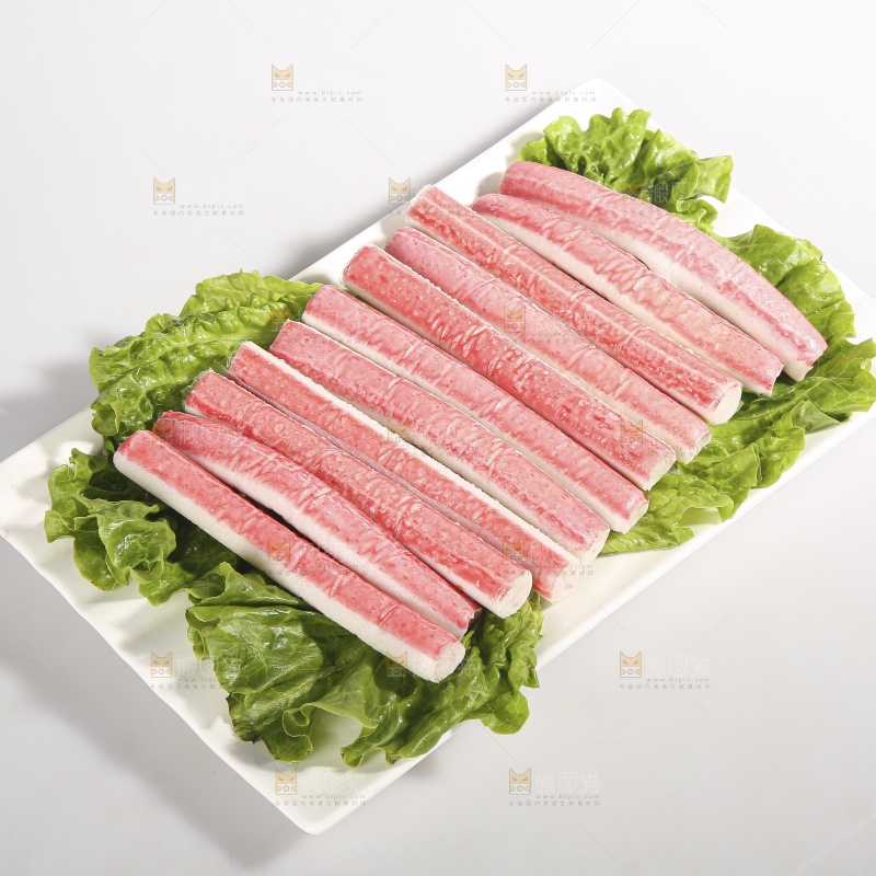 白底上的火锅丸子