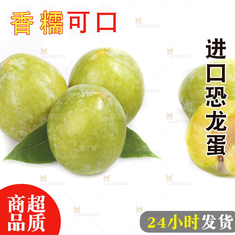 白底上放着新鲜恐龙蛋
