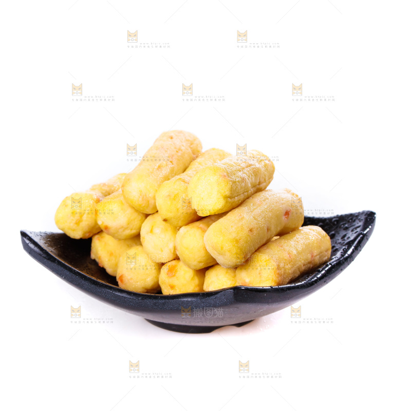 白底上的火锅丸子