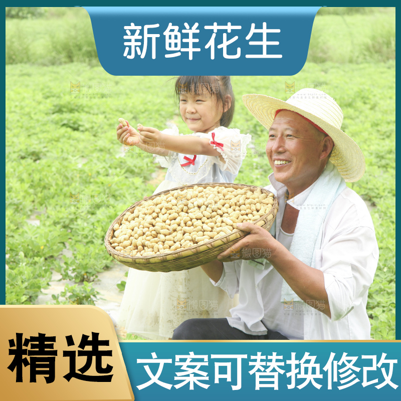 手里拿着现挖花生