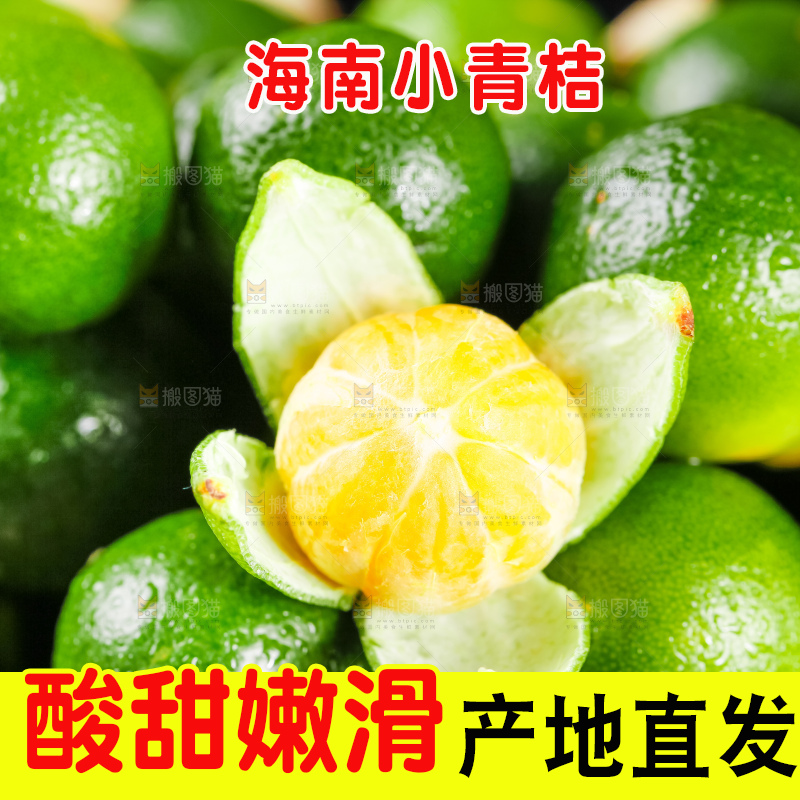 竹篮里装着海南小金桔