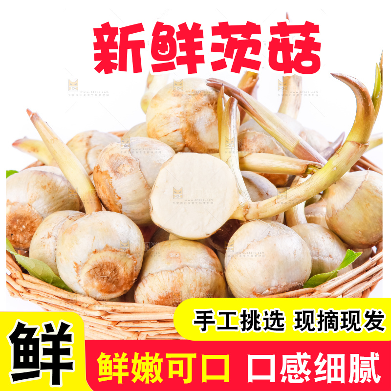 竹篮里装着云南茨菇