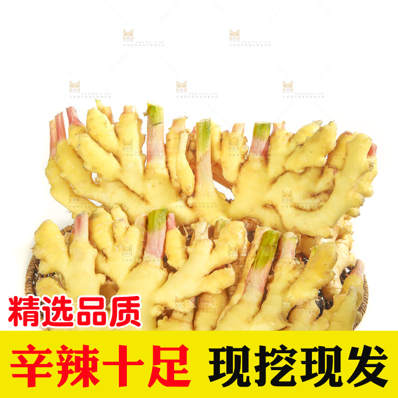 白底上的云南小黄姜
