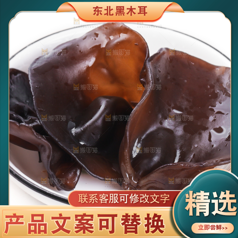 白底上的小碗耳