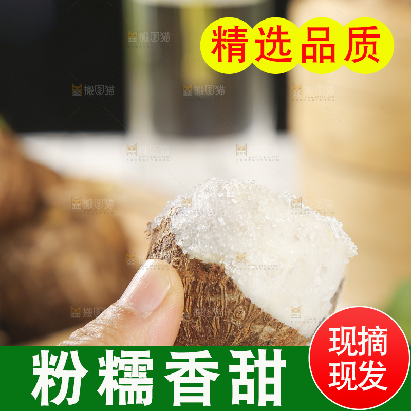浅底上的新鲜小芋头
