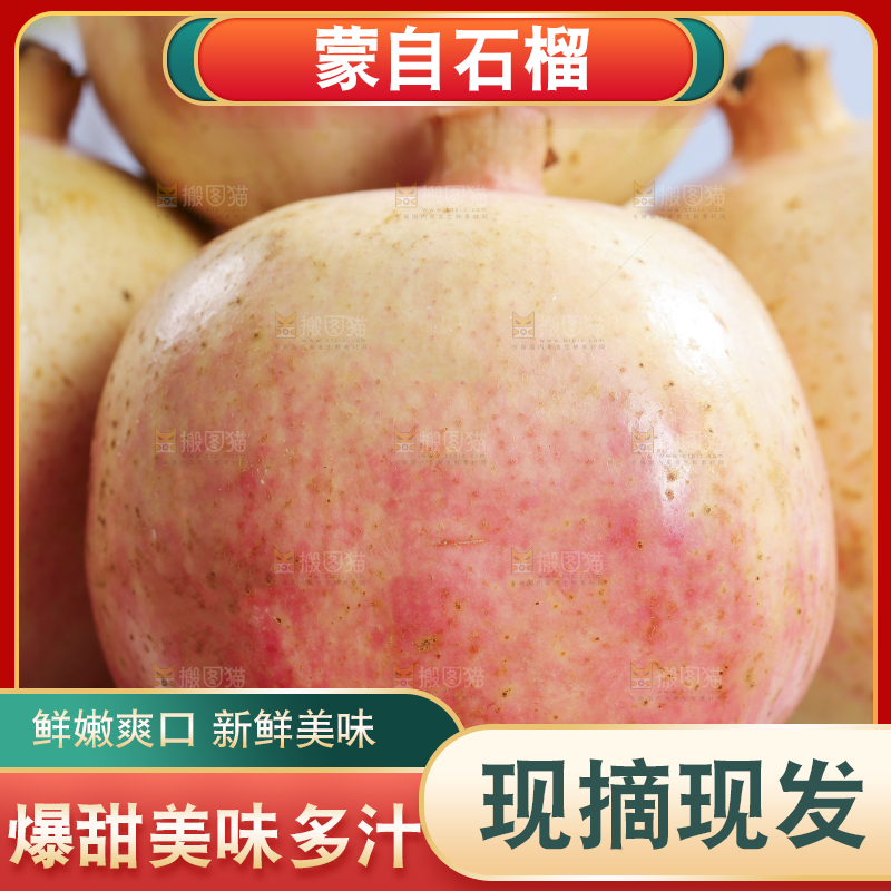 浅底上的蒙自石榴