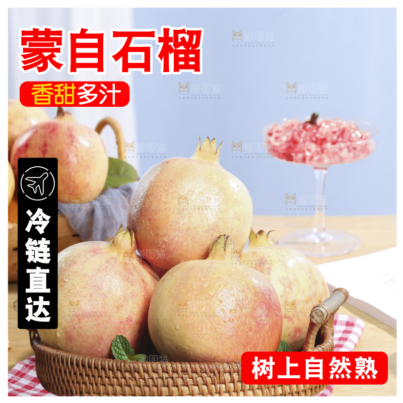 浅底上的蒙自石榴