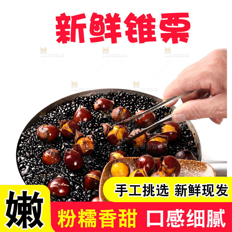 深底上的油锥栗