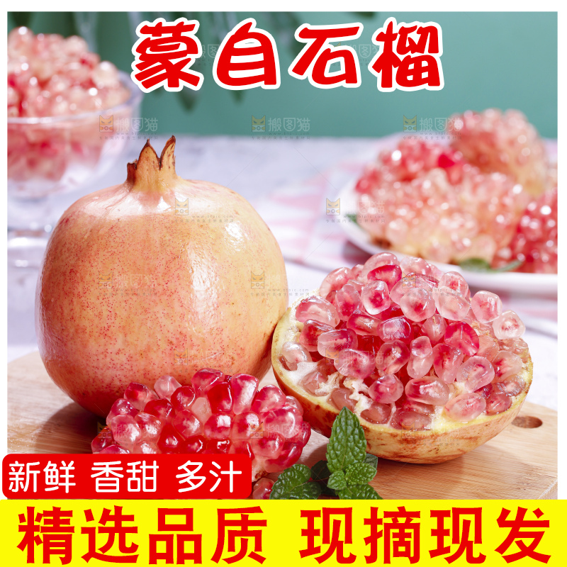 浅底上的蒙自石榴