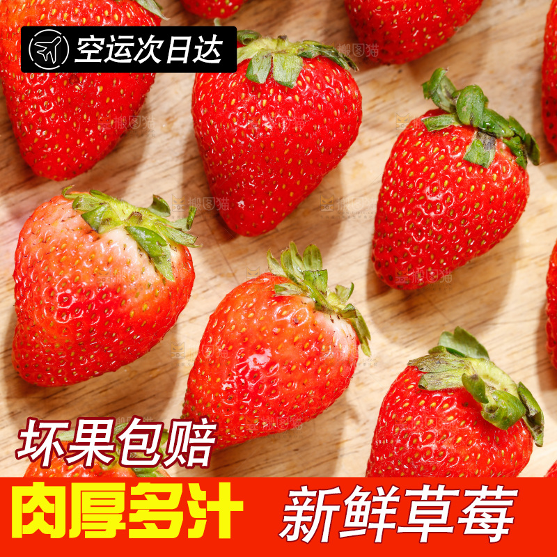 浅底上的丹东草莓