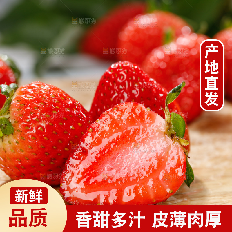 浅底上的丹东草莓