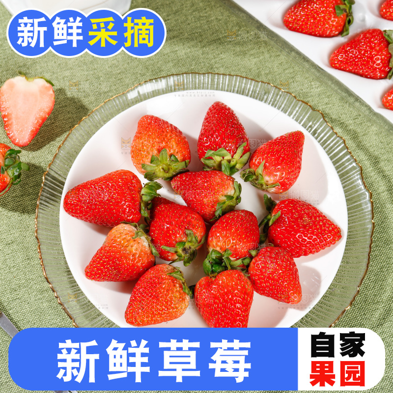 浅底上的丹东草莓