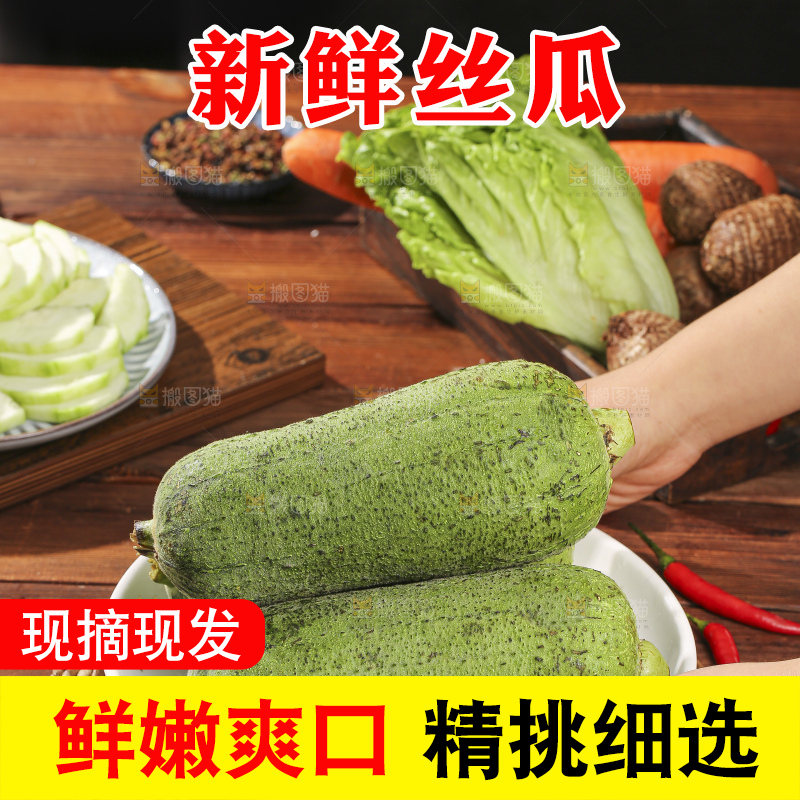 木底上的肉丝瓜