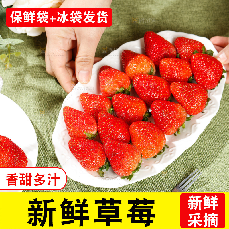 浅底上的丹东草莓