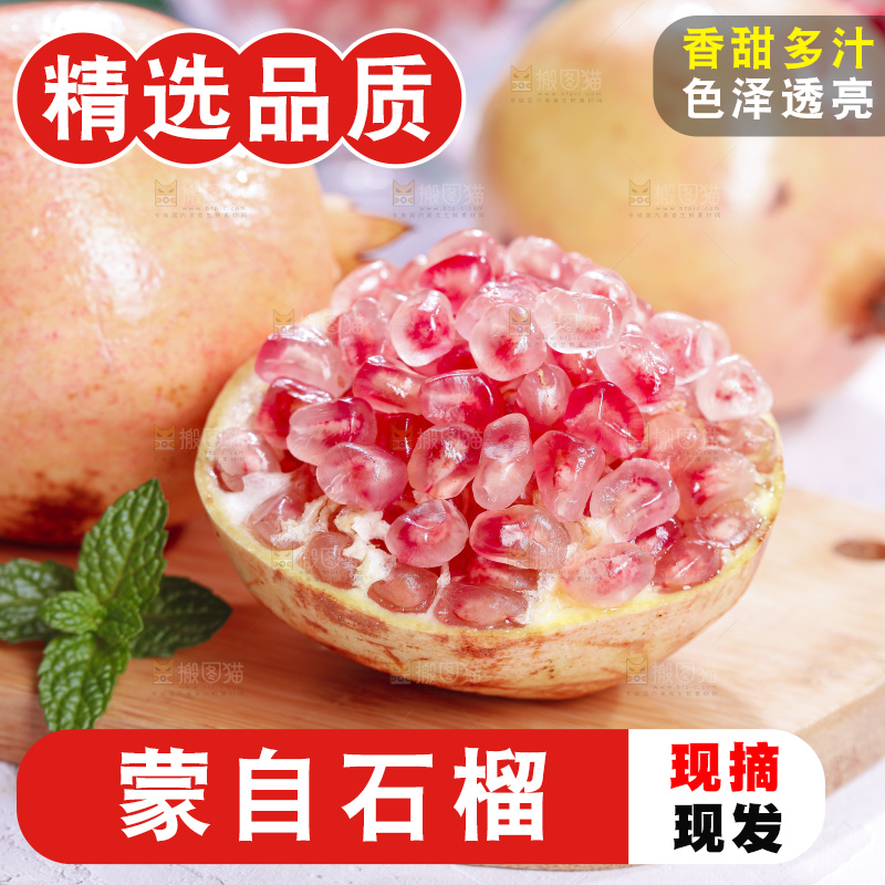 浅底上的蒙自石榴
