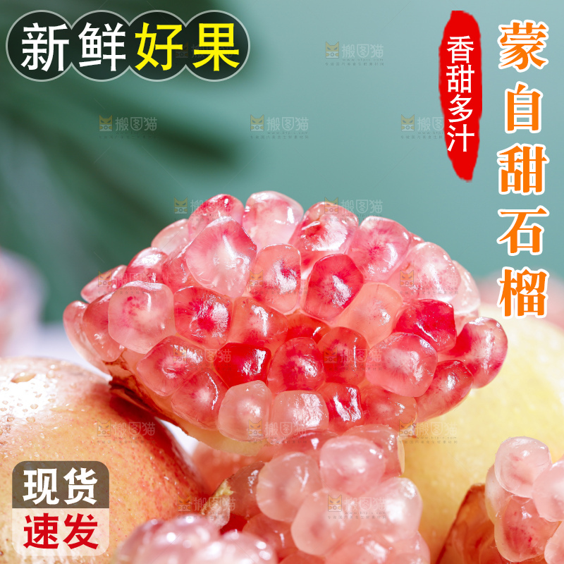 浅底上的蒙自石榴